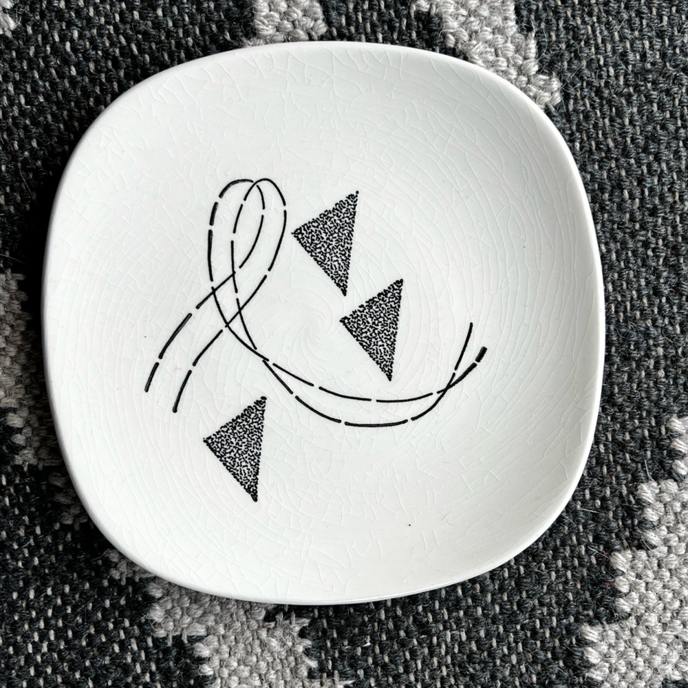 𝓢𝓲𝔁 EDWIN KNOWLES Flair Pattern Bread & Butter Plates